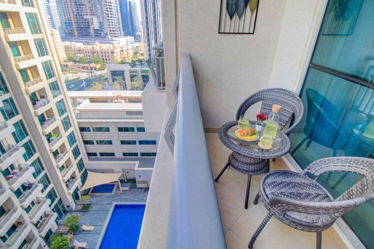 Durrani Homes - Luxurious Studio Near Dubai Mall With Pool View 外观 照片
